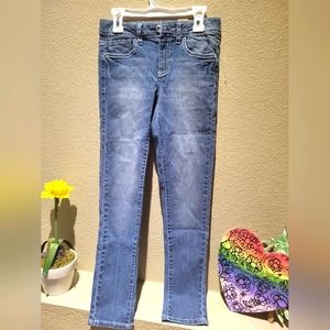 Kids Canyon River Blues denim jeans rhinestones and white stitch design